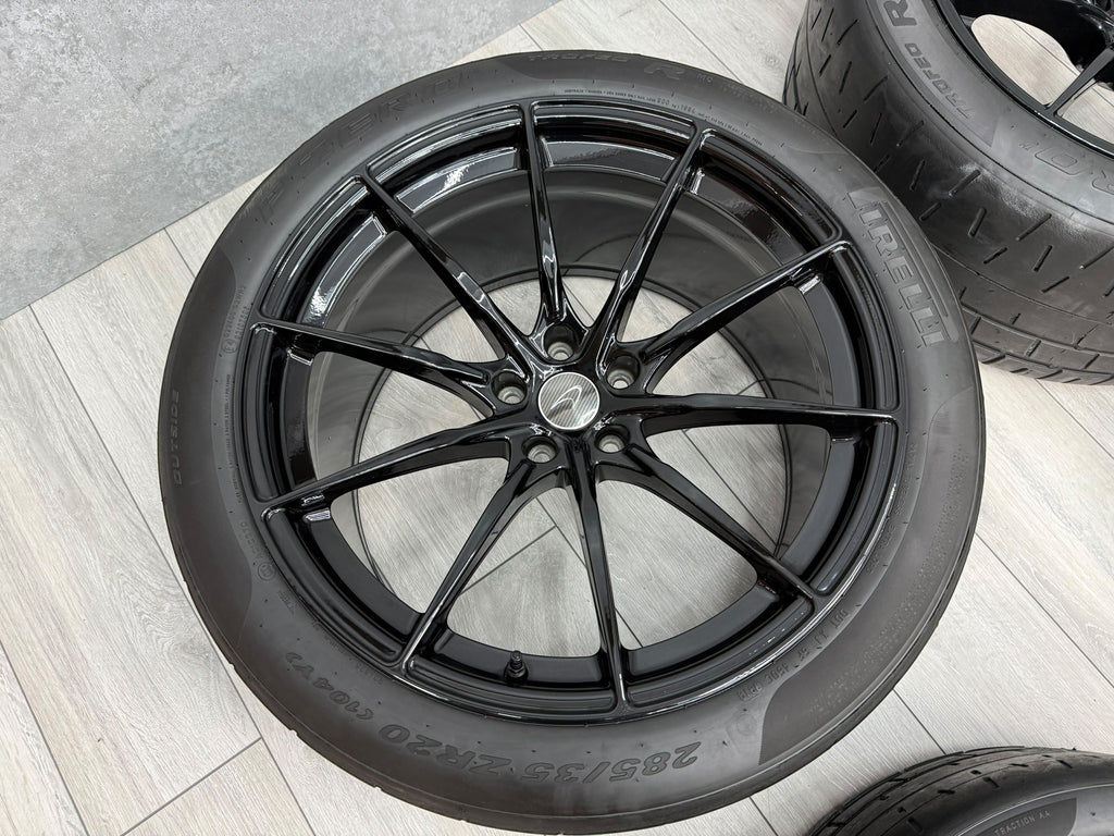 MCLAREN 600LT SUPER SPORT 10 SPOKE MSO WHEELS WITH TROFEO R TYRES