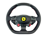 FERRARI 812 CARBON + LED STEERING WHEEL BLACK/ RED STITCHING 337540