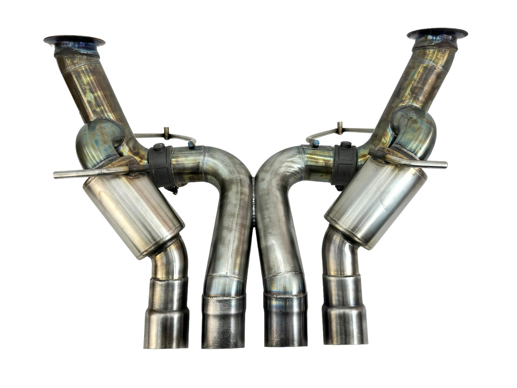 LAMBORGHINI SV INCONEL REAR X Pipe EXHAUST- VALVED by BROOKE RACING