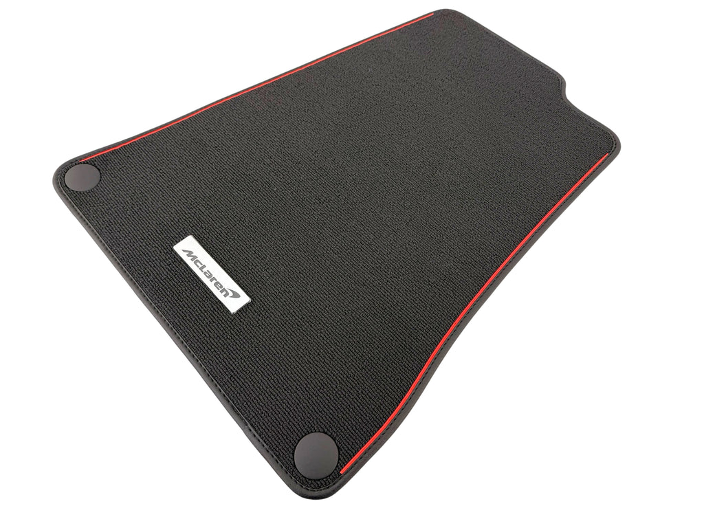 MCLAREN ARTURA MSO BLACK/ RED FLOOR MATTS - (LHD) 16NC281CP-0087