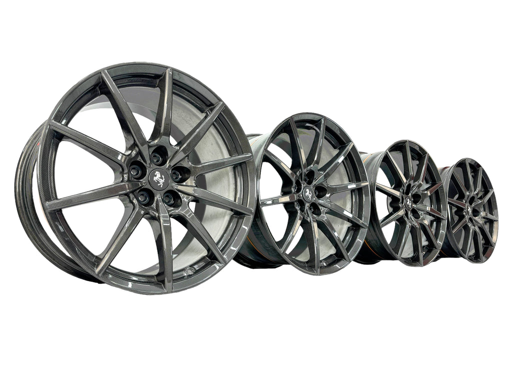 FERRARI 488 PISTA/ F8 CARBON ALLOY WHEELS SET RIMS ONLY 70004445 (EX DEMO)