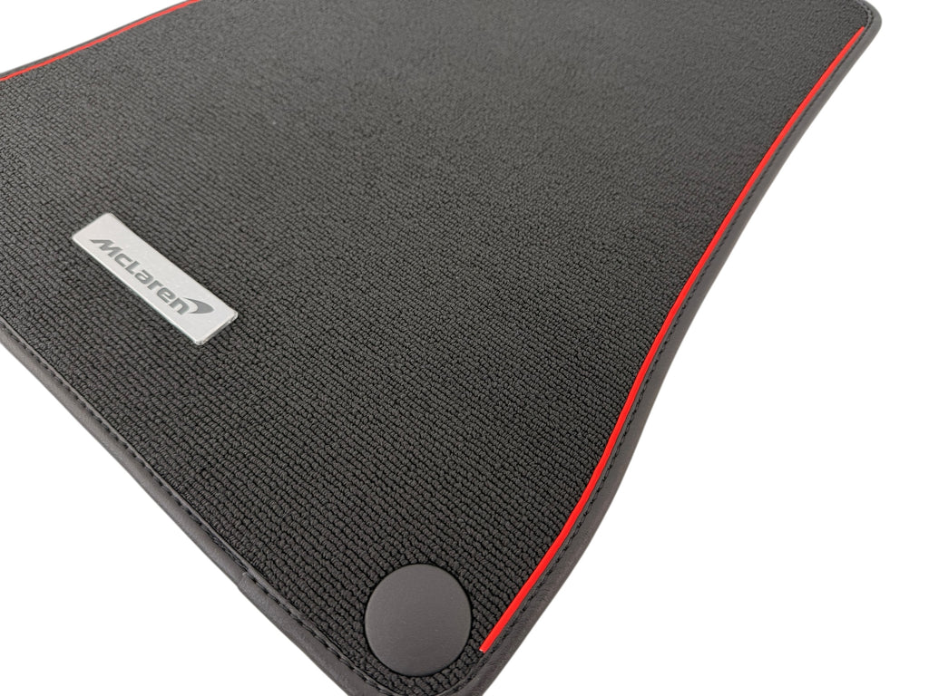 MCLAREN ARTURA MSO BLACK/ RED FLOOR MATTS - (LHD) 16NC281CP-0087