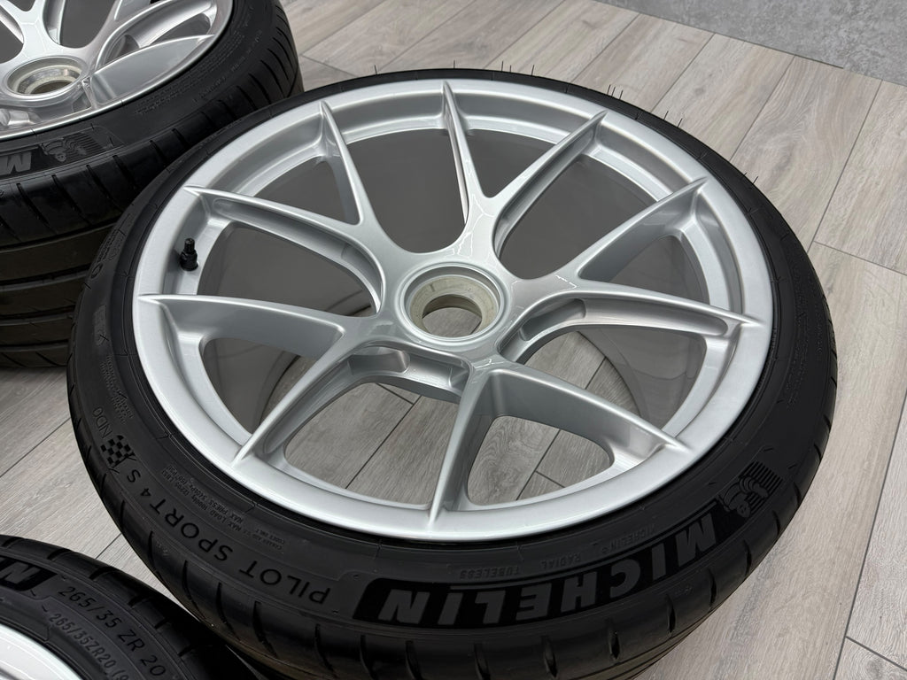 PORSCHE 992 GT3RS 20/21" MAGNESIUM WHEELS SET WITH MICHELIN 4S TYRES