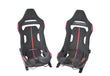 Load image into Gallery viewer, FERRARI SF90 XX STRADALE CARBON RACE SEATS IN ALCANTARA WITH RED DETAILS