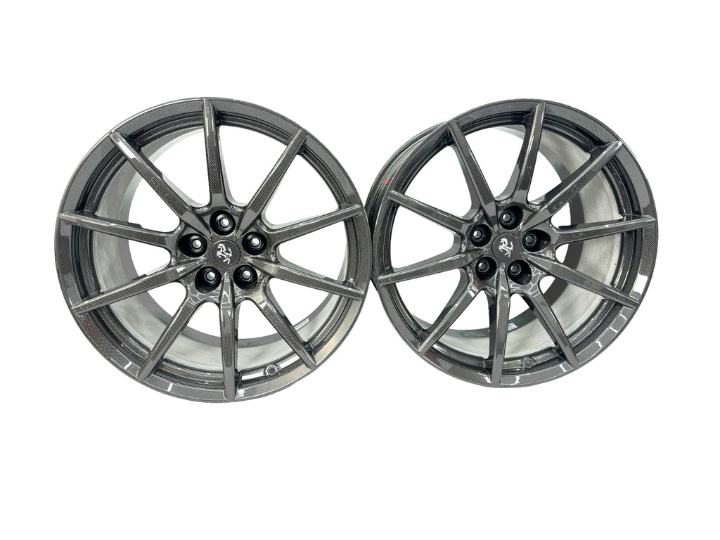 FERRARI 488 PISTA/ F8 CARBON ALLOY WHEELS SET RIMS ONLY 70004445 (EX DEMO)