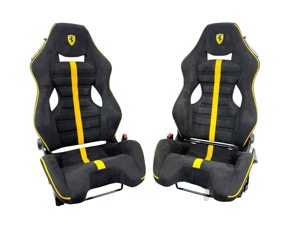 FERRARI ATELIER CARBON RACE SEATS BLACK/ YELLOW 743162