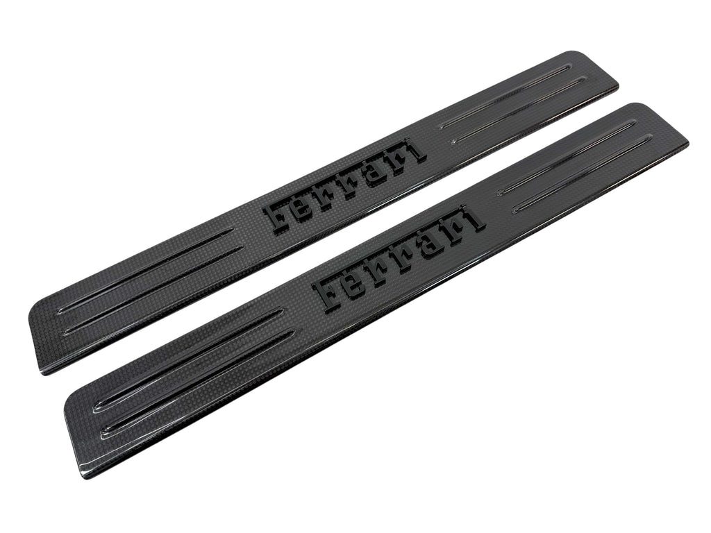 FERRARI SF90-XX CARBON KICK PLATE SET (BLACK BADGE) - 74334544