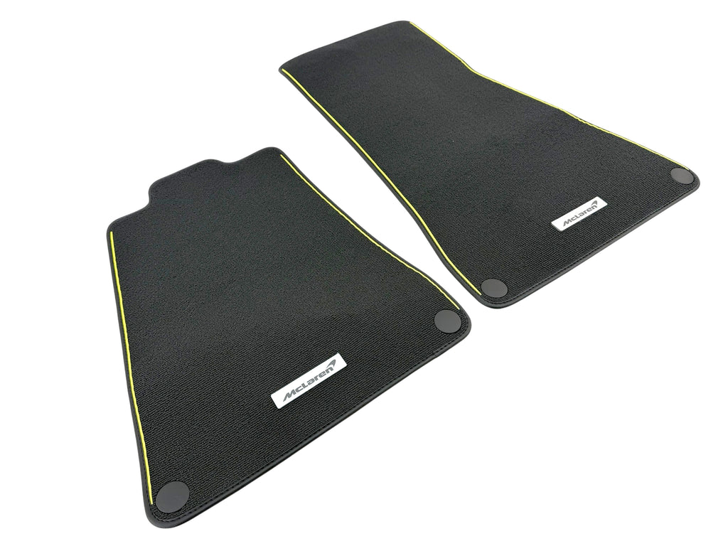 MCLAREN ARTURA BLACK/YELLOW FLOOR MATTS (LHD) 16NC283CP-0057