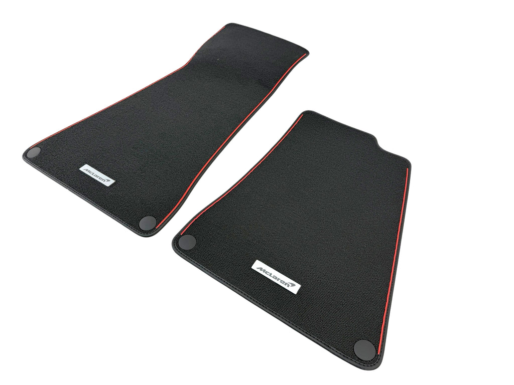 MCLAREN ARTURA MSO BLACK/ RED FLOOR MATTS - (RHD) 16NC282CP-0087