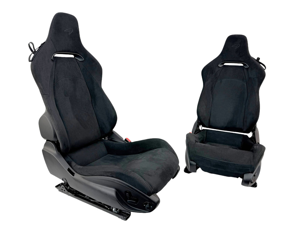 MCLAREN ARTURA COMFORT SEATS BLACK ALCANTARA/ BLACK PIPING 16NC494CP