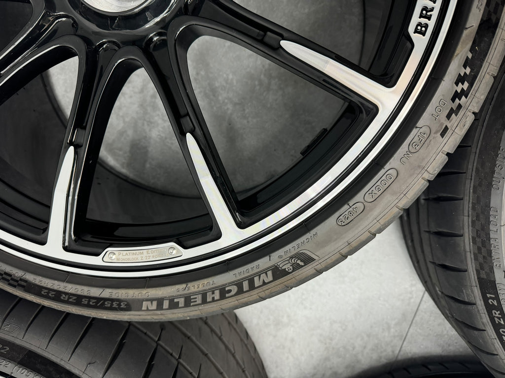 BRABUS MONO BLOCK-Z 21/22" WHEELS WITH MICHELIN TYRES FOR PORSCHE TURBO 992