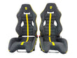 Load image into Gallery viewer, FERRARI ATELIER CARBON RACE SEATS BLACK/ YELLOW 743162