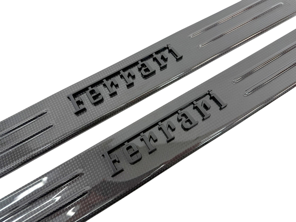 FERRARI SF90-XX CARBON KICK PLATE SET (BLACK BADGE) - 74334544