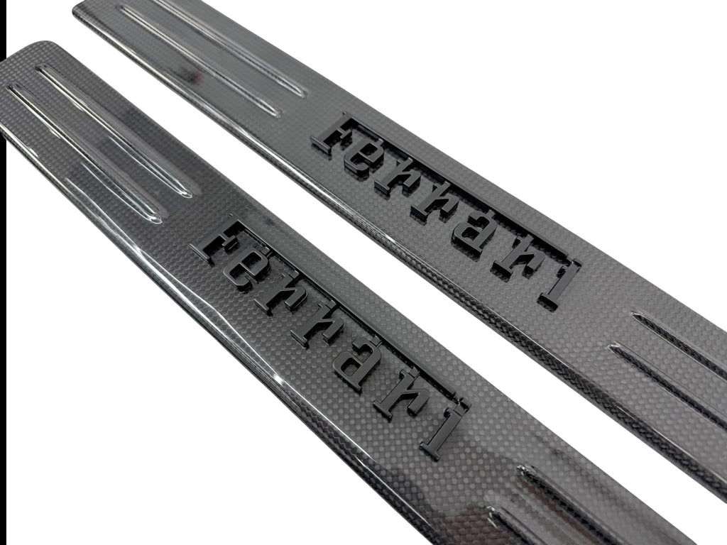 FERRARI SF90-XX CARBON KICK PLATE SET (BLACK BADGE) - 74334544