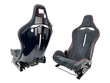 Load image into Gallery viewer, MCLAREN ARTURA MSO CLUB SPORT SEATS BLACK ALCANTARA/ RED PIPING 16NC493CP