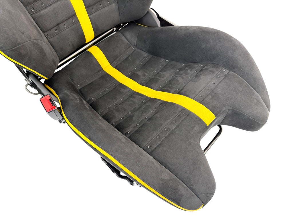 FERRARI ATELIER CARBON RACE SEATS BLACK/ YELLOW 743162