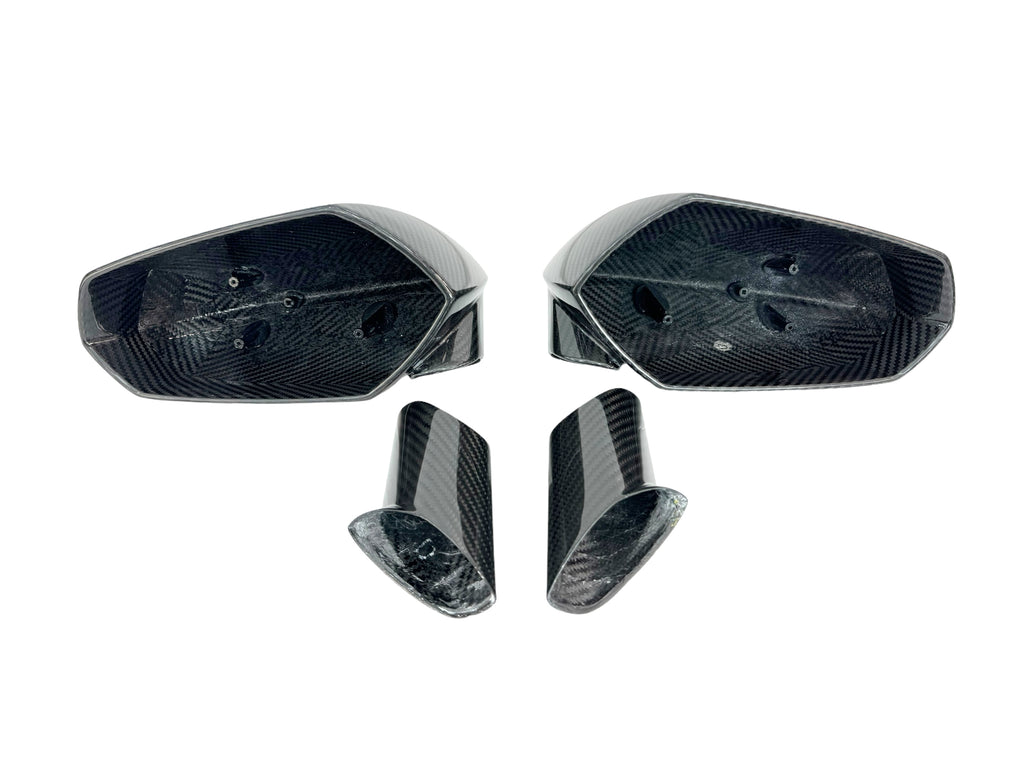 LAMBORGHINI AVENTADOR CARBON MIRROR CASING SET 472857388N / 472857387L