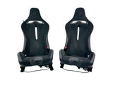 MCLAREN ARTURA MSO CLUB SPORT SEATS BLACK ALCANTARA/ BLACK PIPING 16NC493CP