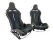 Load image into Gallery viewer, MCLAREN ARTURA MSO CLUB SPORT SEATS BLACK ALCANTARA/ ORANGE PIPING 16NC494CP