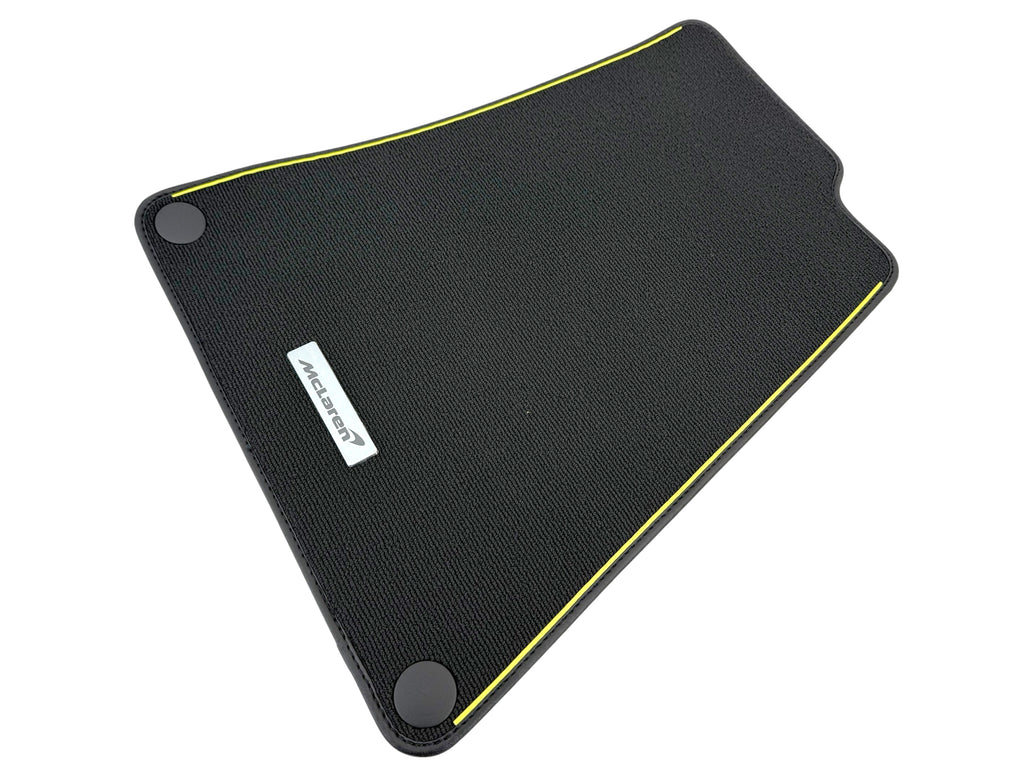 MCLAREN ARTURA BLACK/YELLOW FLOOR MATTS (RHD) 16NC282CP-0057