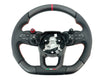 Load image into Gallery viewer, LAMBORGHINI REVULETO CARBON FIBRE LEATHER STEERING WHEEL - BLACK/ ORANGE