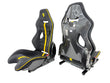 Load image into Gallery viewer, FERRARI ATELIER CARBON RACE SEATS BLACK/ YELLOW 743162