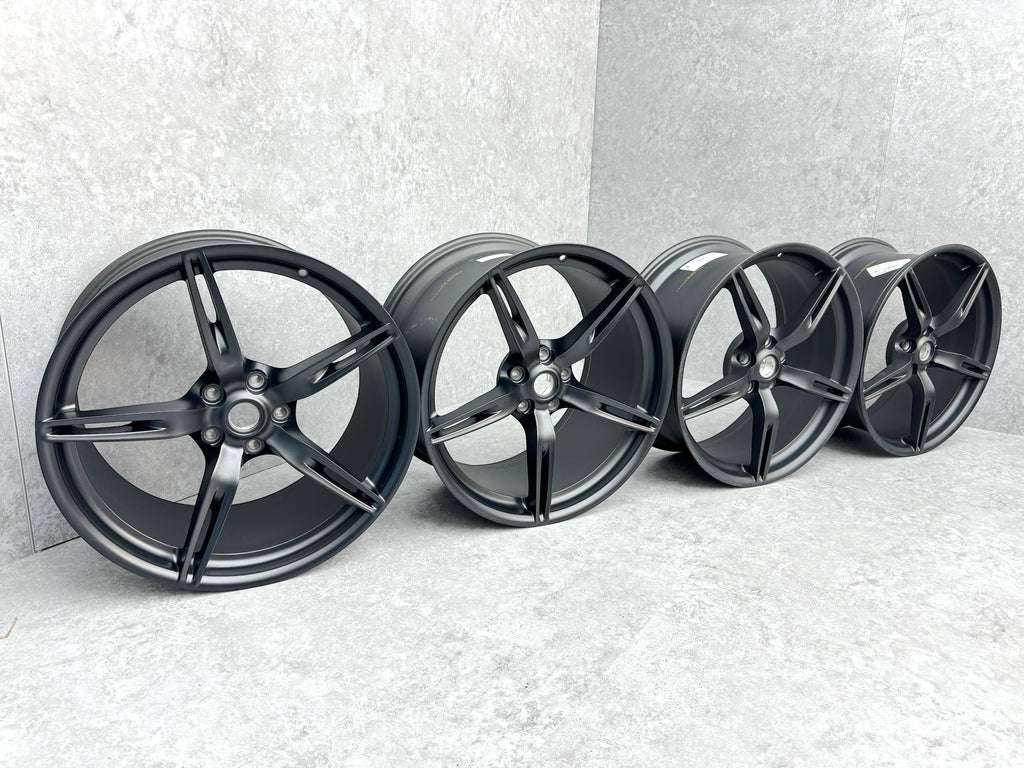 FERRARI 458 SPECIALE 20'' BLACK FORGED ALLOY WHEELS 300469 300468