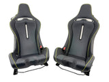 MCLAREN ARTURA MSO CLUB SPORT SEATS BLACK LEATHER/ YELLOW PIPING 16NC494CP