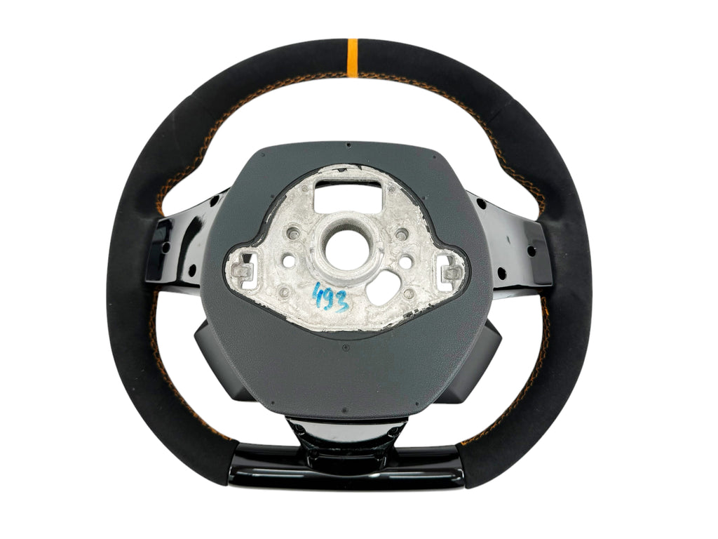 LAMBORGHINI HURACAN PERFORMANTE ALCANTARA STEERING WHEEL (WITHOUT CRUISE CONTROL) - ORANGE  4T0419091BC