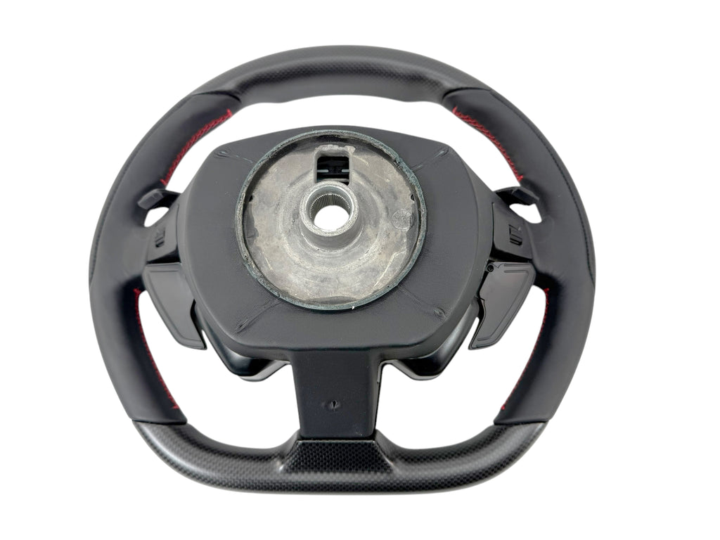 FERRARI 812 MATT CARBON + LED STEERING WHEEL BLACK/ RED STITCHING 337540