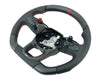 Load image into Gallery viewer, LAMBORGHINI REVULETO CARBON FIBRE LEATHER STEERING WHEEL - BLACK/ ORANGE