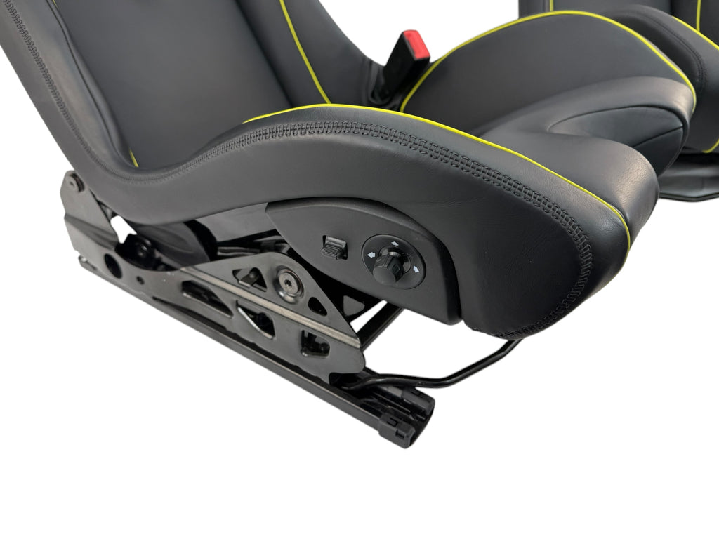 MCLAREN ARTURA MSO CLUB SPORT SEATS BLACK LEATHER/ YELLOW PIPING 16NC494CP