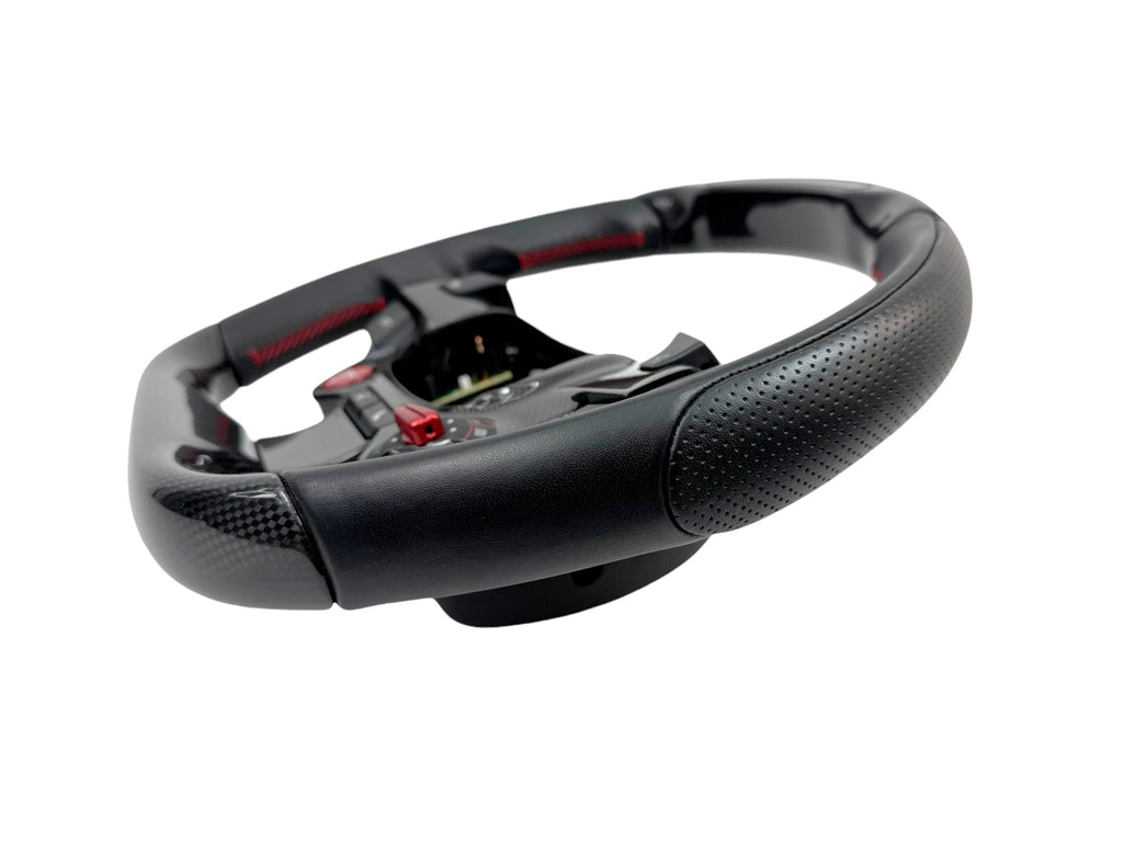 FERRARI PORTOFINO M CARBON + LED STEERING WHEEL BLACK/ RED STITCHING 770680