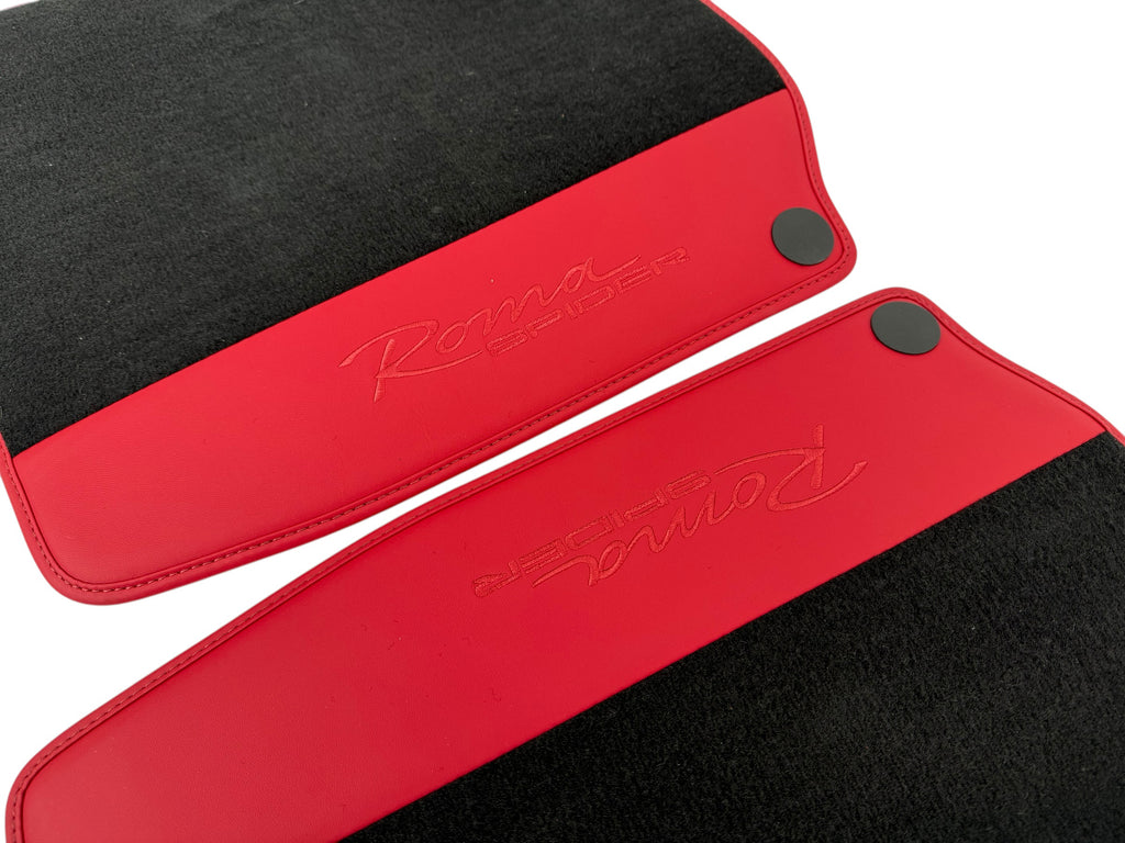 FERRARI ROMA SPIDER FLOOR MATTS KIT RED/ BLACK 865130 (LHD)