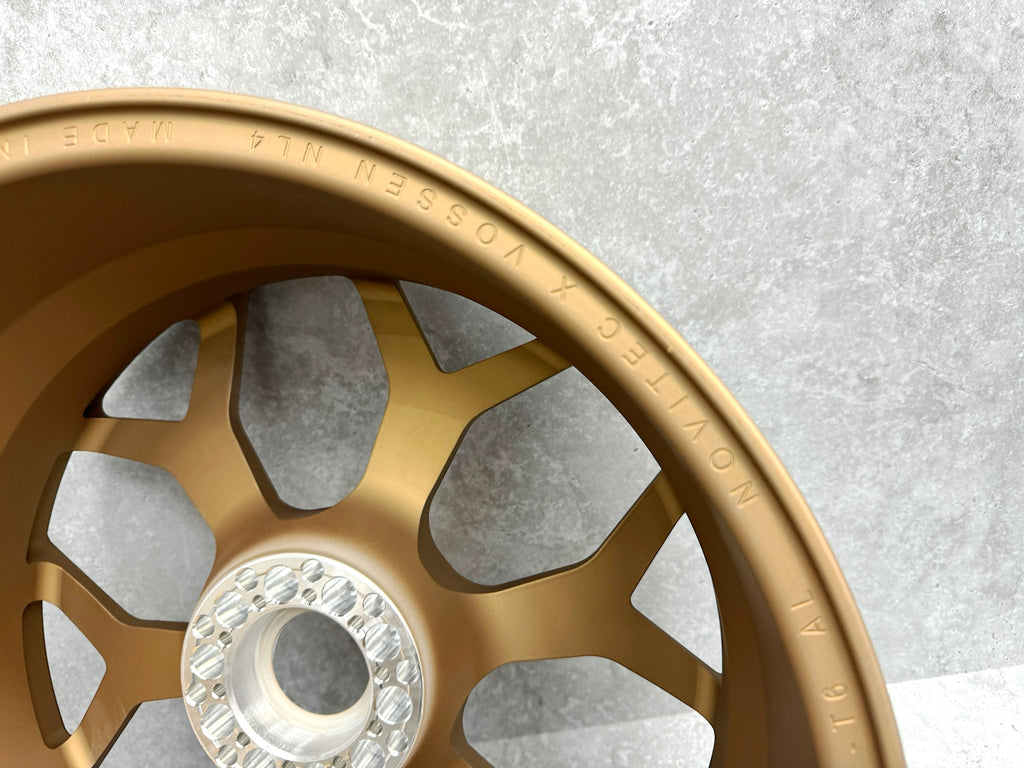 NOVITEC NL4 FORGED WHEELS FOR LAMBORGHINI AVENTADOR SVJ - SATIN GOLD