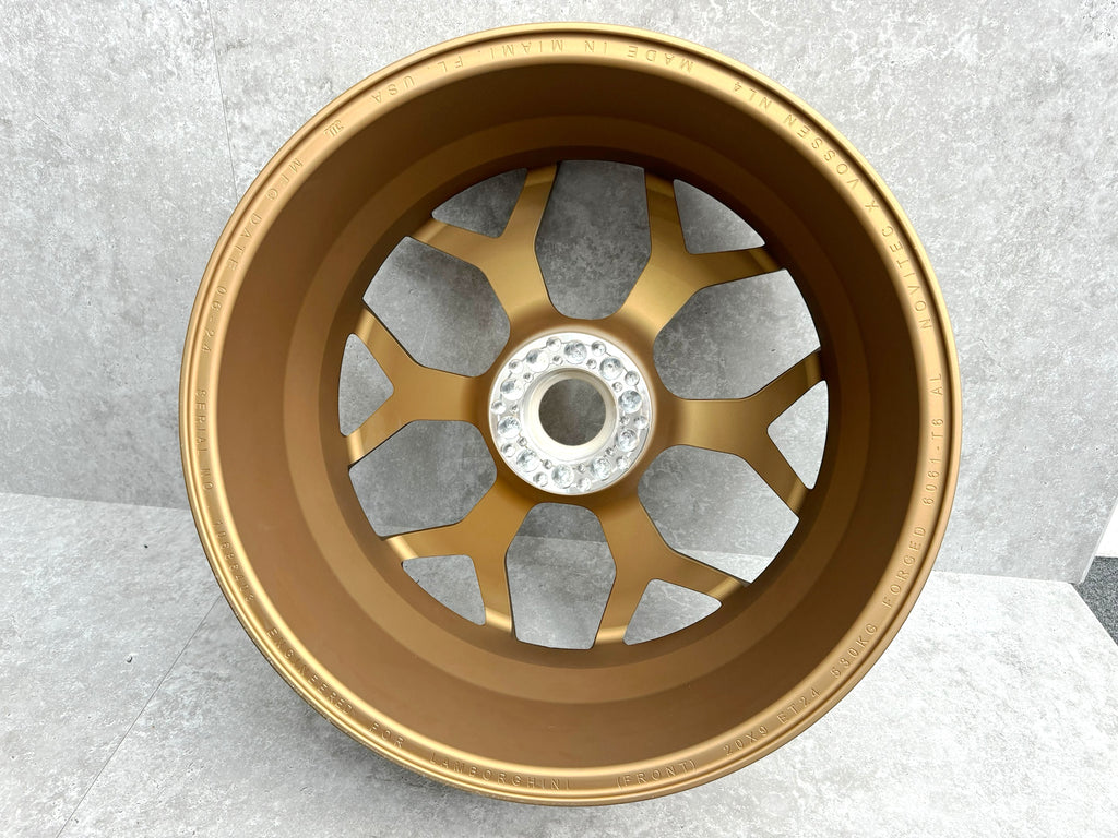 NOVITEC NL4 FORGED WHEELS FOR LAMBORGHINI AVENTADOR SVJ - SATIN GOLD