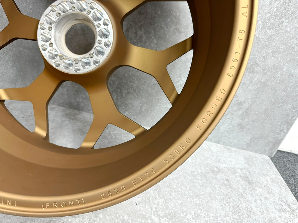 NOVITEC NL4 FORGED WHEELS FOR LAMBORGHINI AVENTADOR SVJ - SATIN GOLD