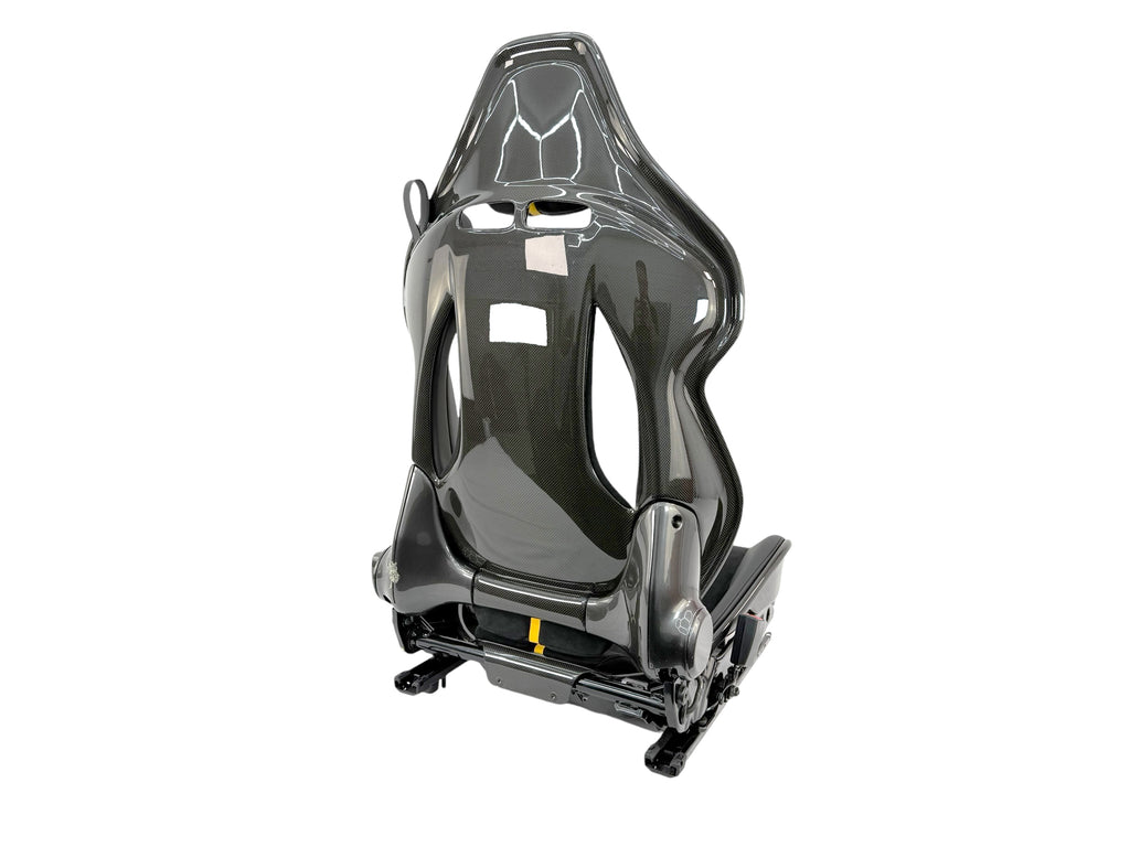 FERRARI SF90 LEFT CARBON RACING ALCANTARA SEAT BLACK/ YELLOW 917034