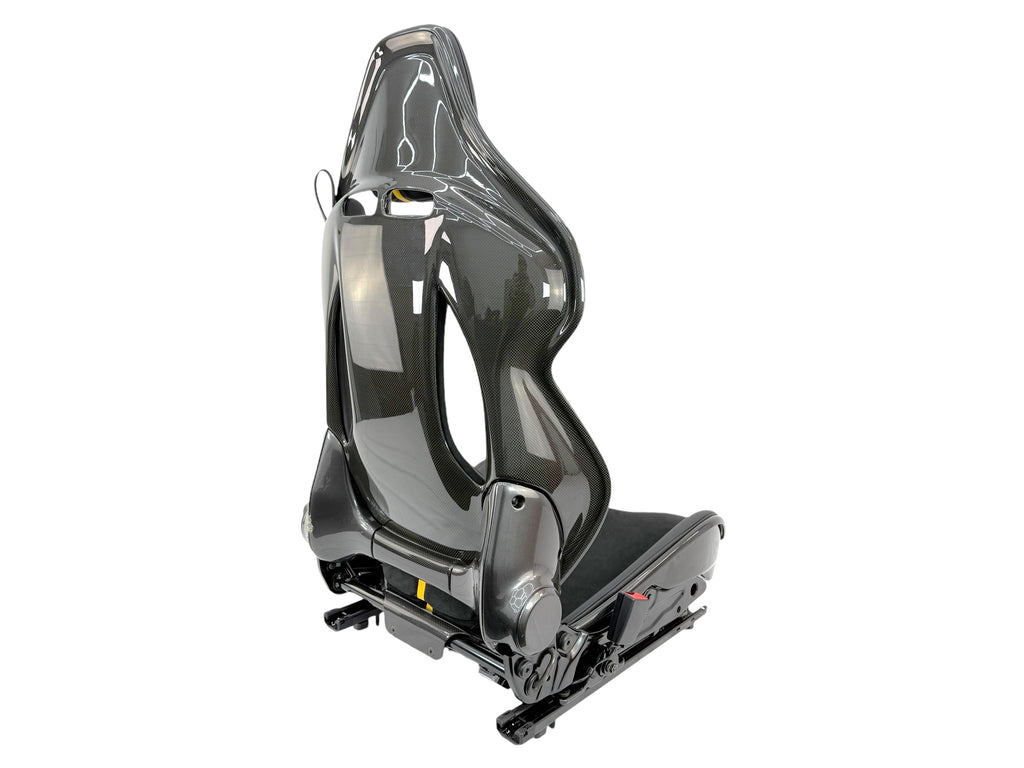 FERRARI SF90 LEFT CARBON RACING ALCANTARA SEAT BLACK/ YELLOW 917034