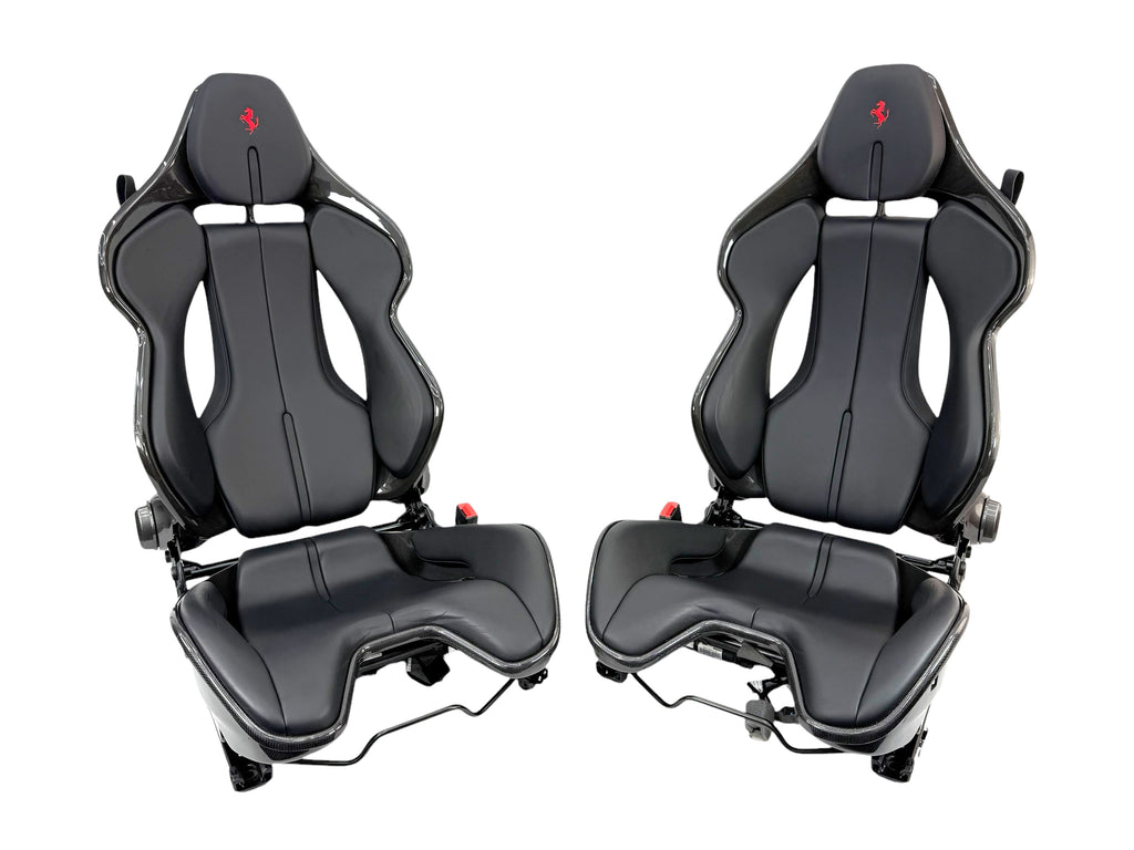 FERRARI 296/ SF90 CARBON RACING SEATS BLACK/ RED 916576/ 917076