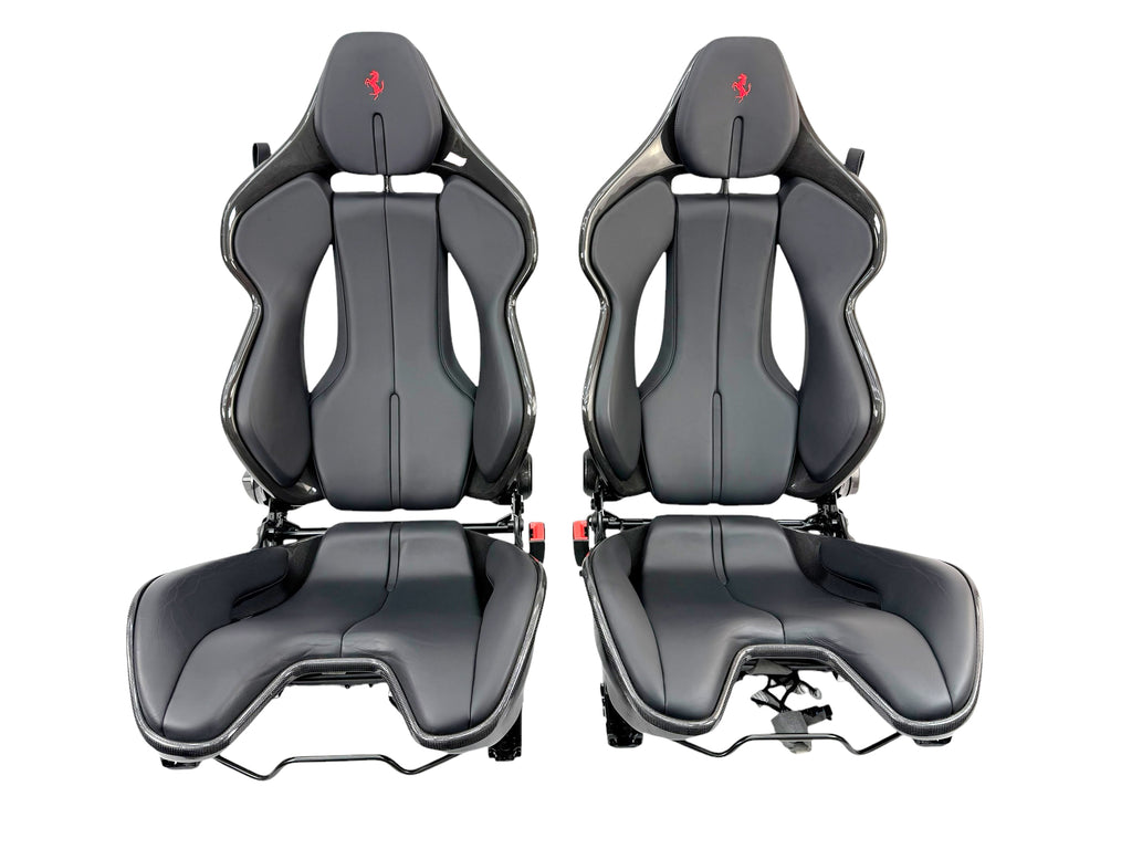 FERRARI 296/ SF90 CARBON RACING SEATS BLACK/ RED 916576/ 917076