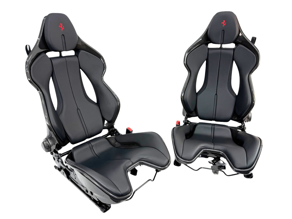 FERRARI 296/ SF90 CARBON RACING SEATS BLACK/ RED 916576/ 917076