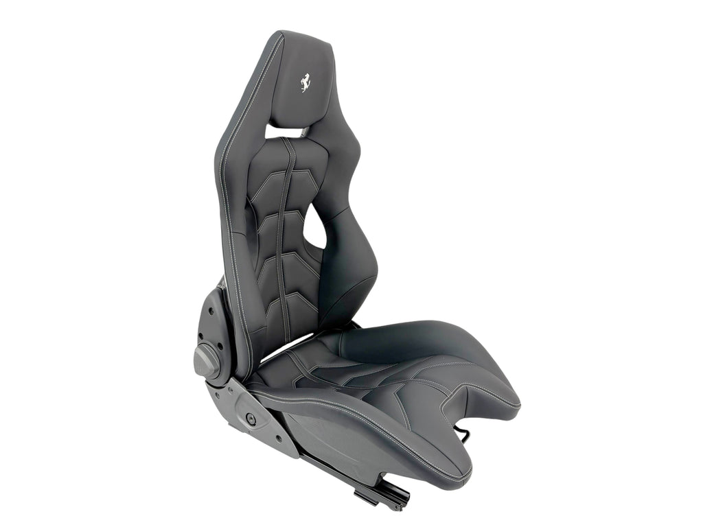 FERRARI 488 RACING CARBON SEAT BLACK AND WHITE STITCHING 87396700