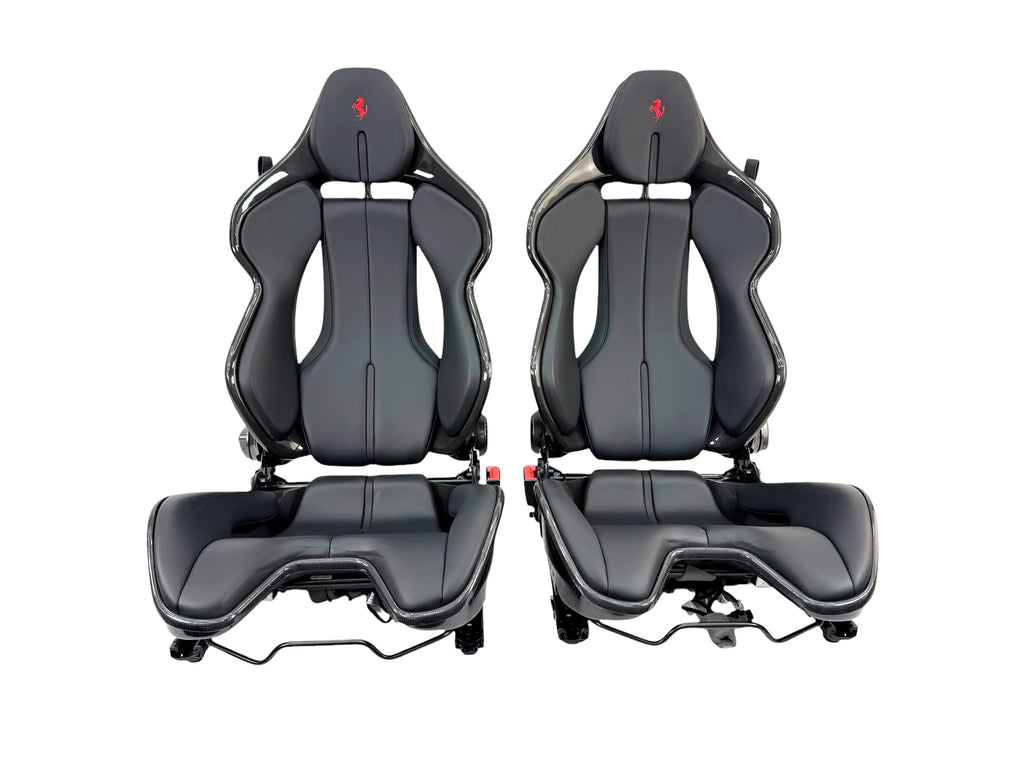 FERRARI 296/ SF90 CARBON RACING SEATS BLACK/ RED 916576/ 917091