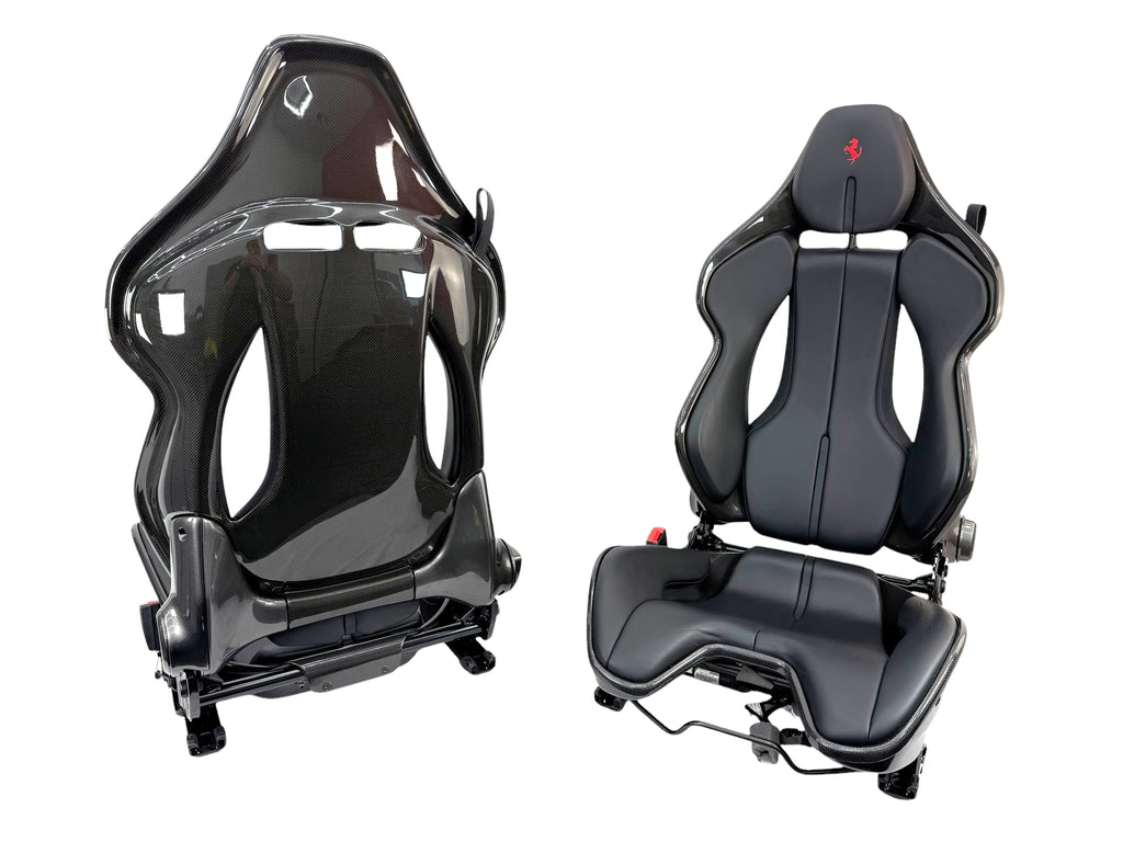 FERRARI 296/ SF90 CARBON RACING SEATS BLACK/ RED 916576/ 917091