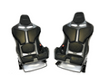 Load image into Gallery viewer, GENUINE MCLAREN 765LT CARBON RACING BUCKET SEATS PAIR - BLACK WITH YELLOW STITCH