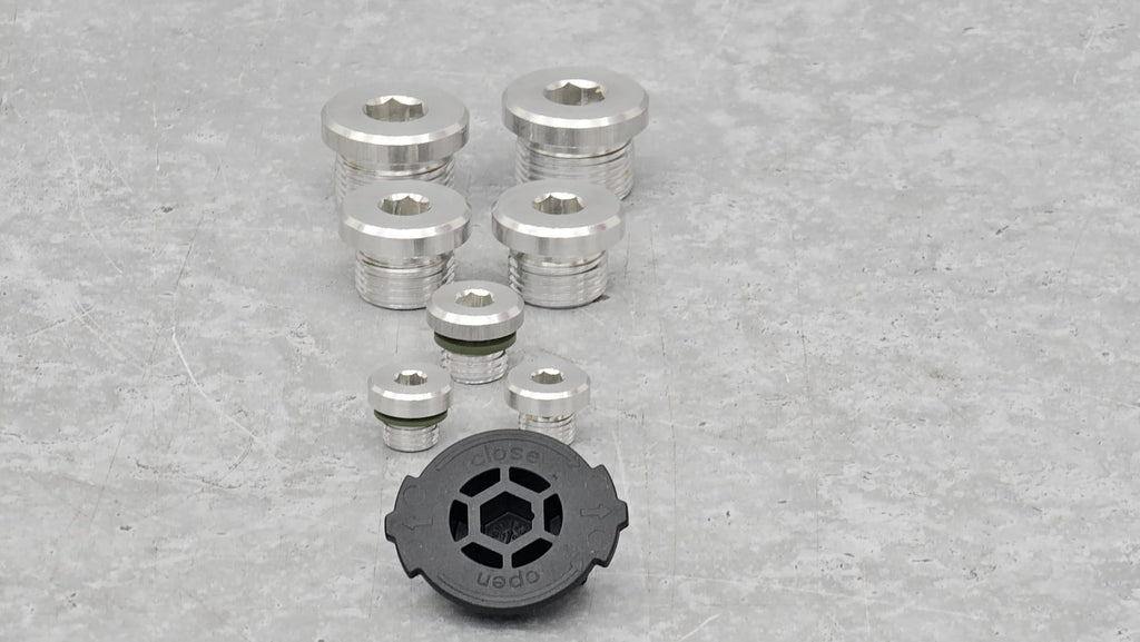 LAMBORGHINI 1 SET OIL DRAIN PLUGS AND MONITOR SCREWS 0D5398048