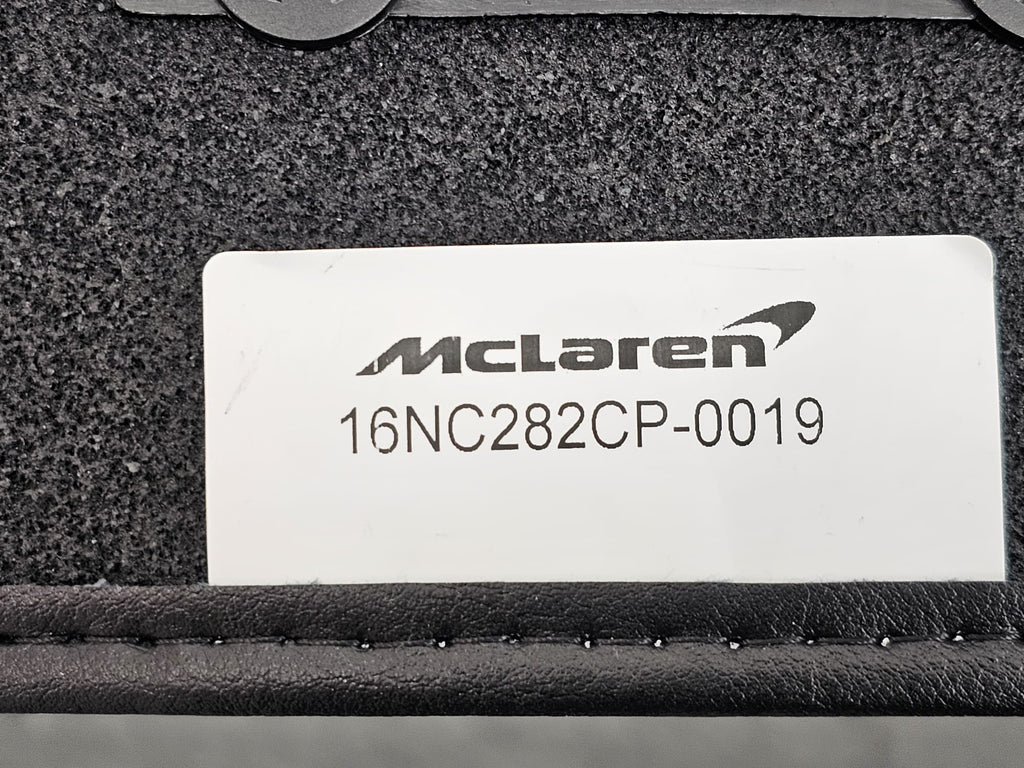 MCLAREN ARTURA BLACK FLOOR MATTS - (RHD) 16NC282CP-0019