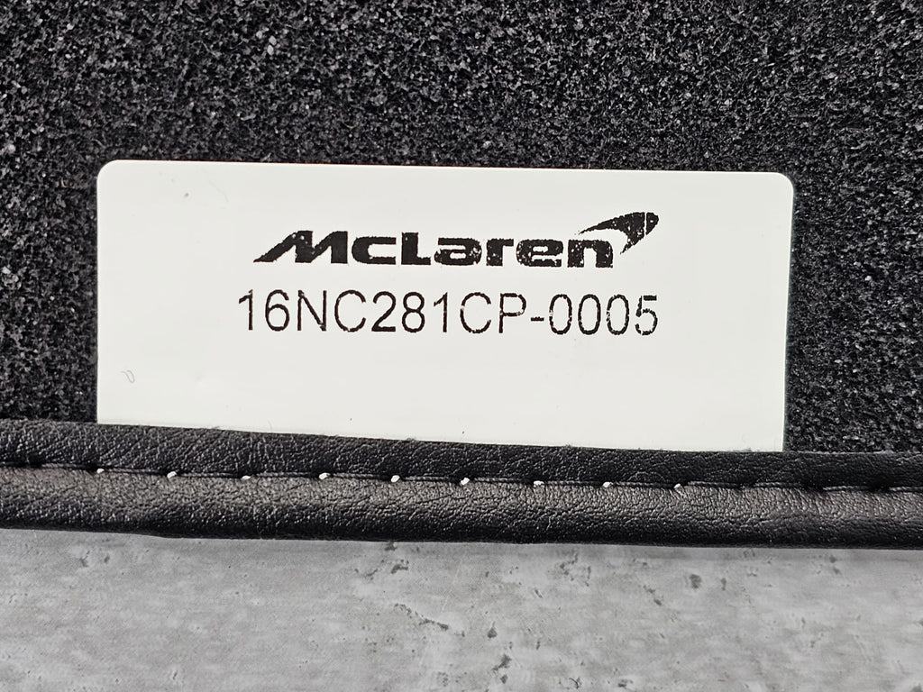 MCLAREN ARTURA MSO BLACK/ ORANGE FLOOR MATTS - (LHD) 16NC281CP-0005