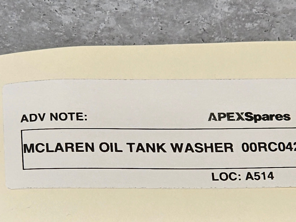 MCLAREN OIL TANK WASHER  00RC042